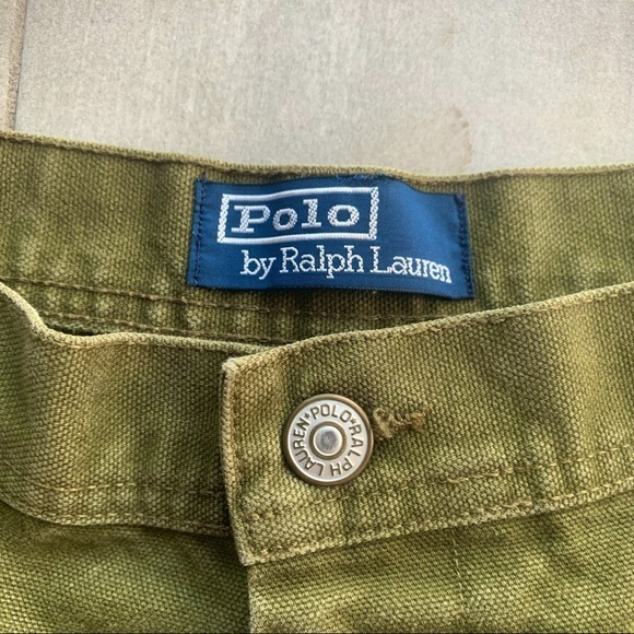 Polo Ralph Lauren Green Canvas Utility Pant - Picture 1 of 8